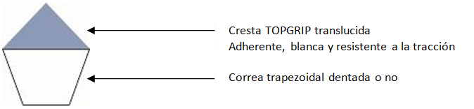 esquema correa bi-material