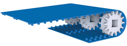 self-tracking positive drive conveyor belt